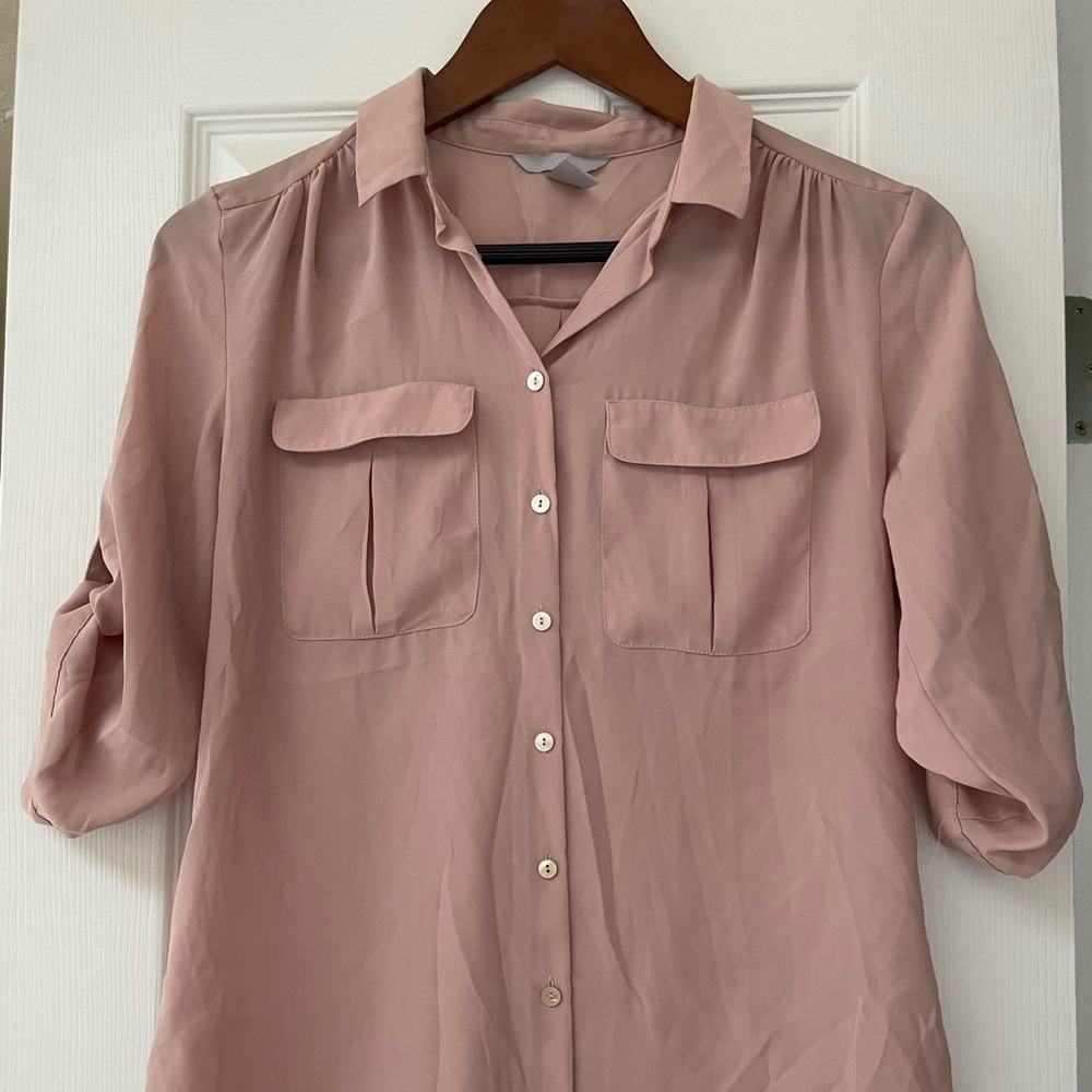 Blush H&M button up